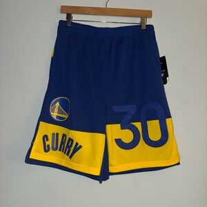 NBA Kids Blue and Yellow Basketball Shorts